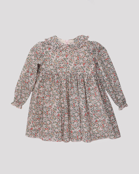 Rochie din bumbac cu guler cret